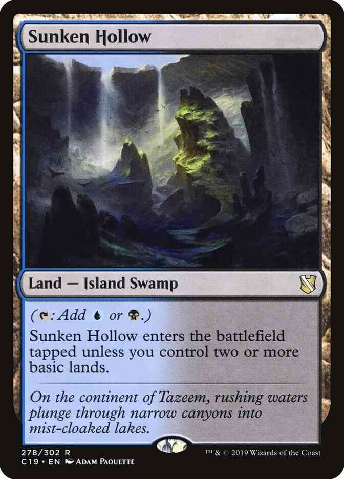 Sunken Hollow [278] [Commander 2019] [Non-Foil]