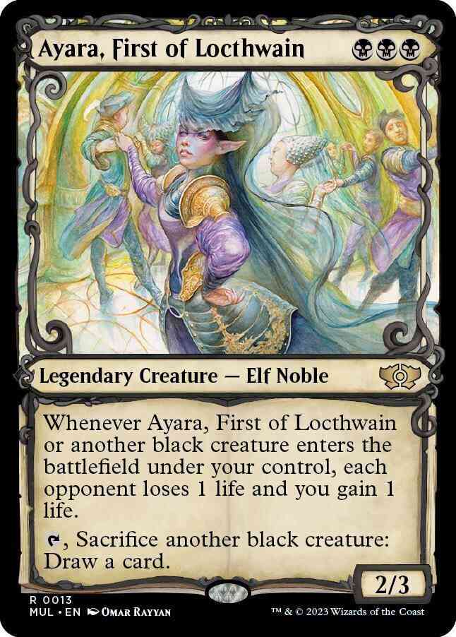 Ayara, First of Locthwain [13] [Planar Showcase] [Multiverse Legends] [Non-Foil]