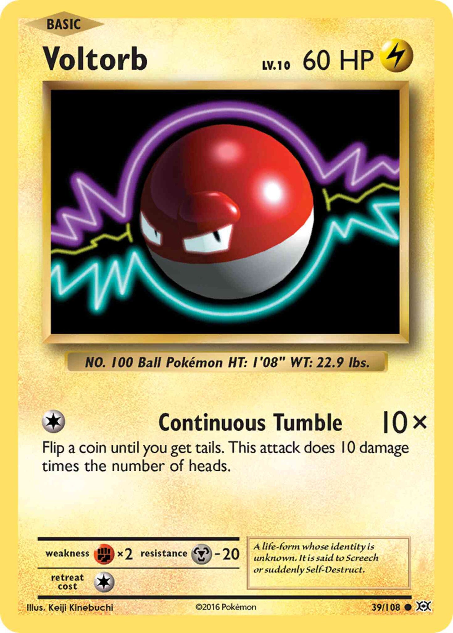 Voltorb - 39/108 - Common [xy12-39] [Non-Holo]