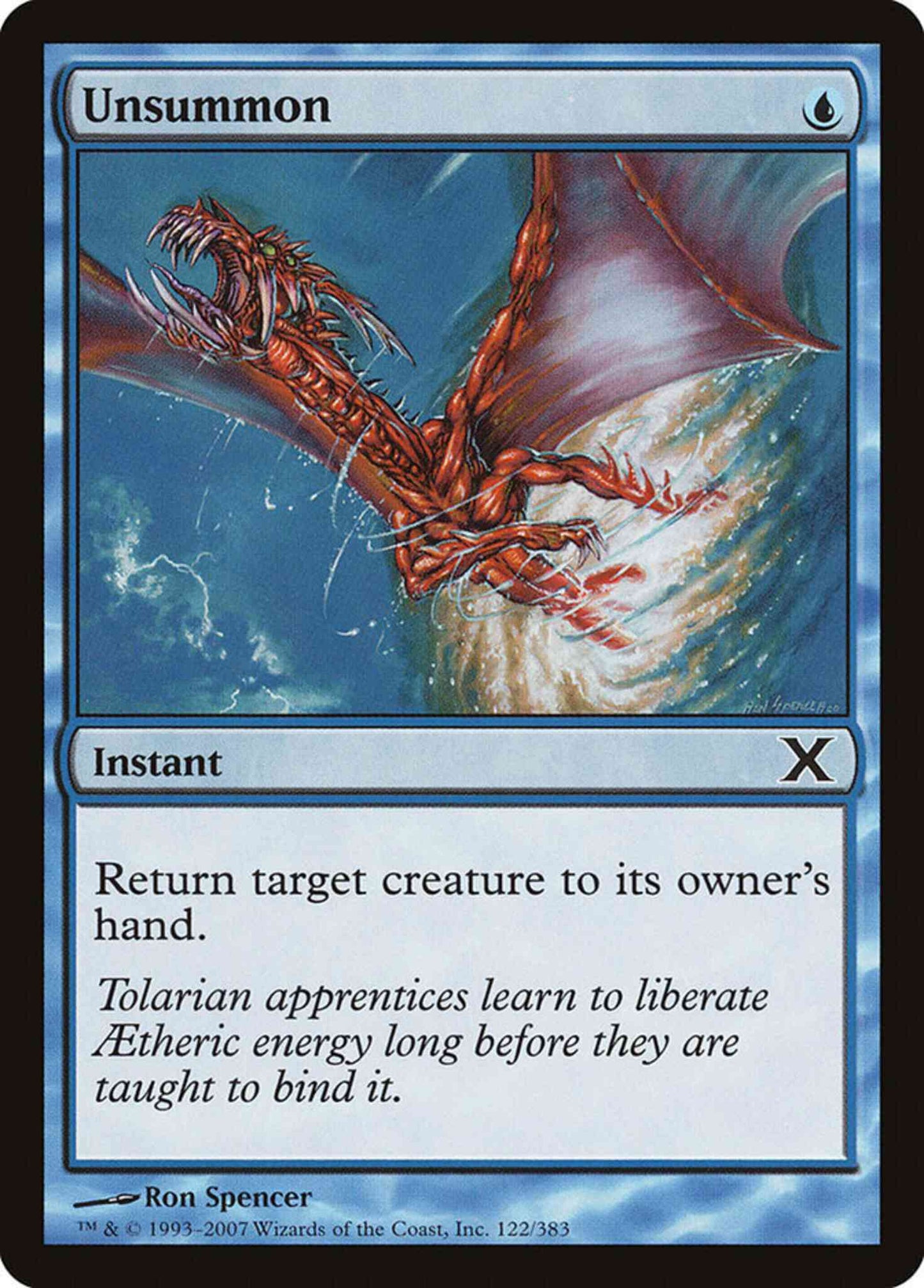 Unsummon [122] [Tenth Edition] [Non-Foil]