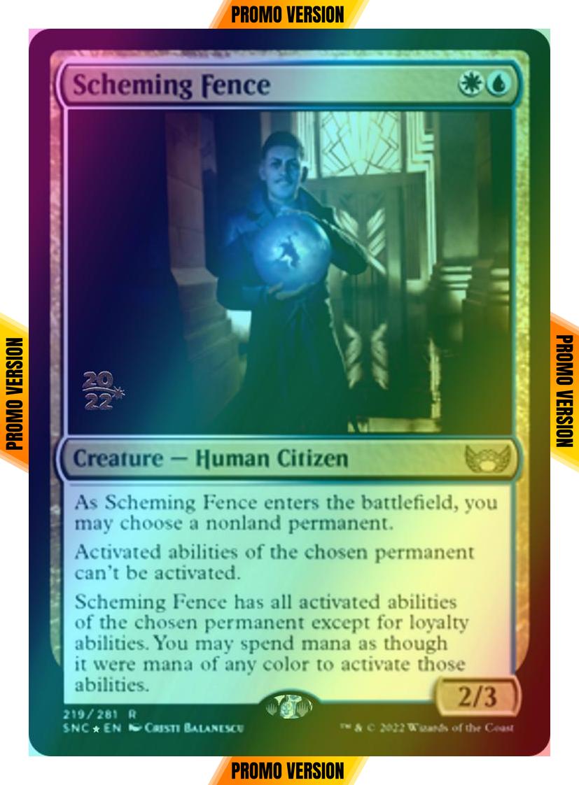Scheming Fence [Prerelease] [219s] [Streets of New Capenna: Promos] [Foil]