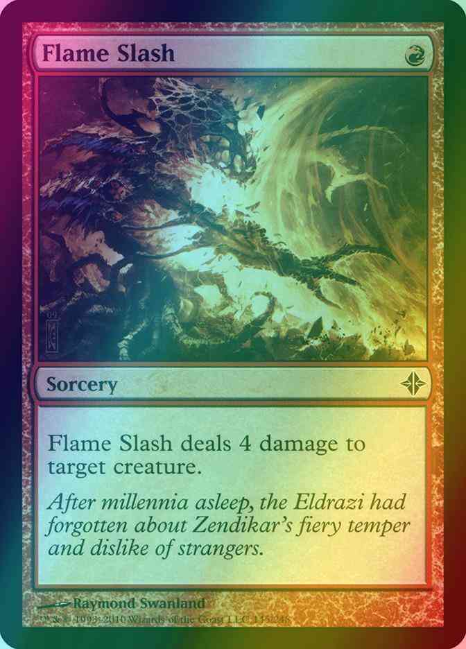Flame Slash [145] [Rise Of The Eldrazi] [Foil]