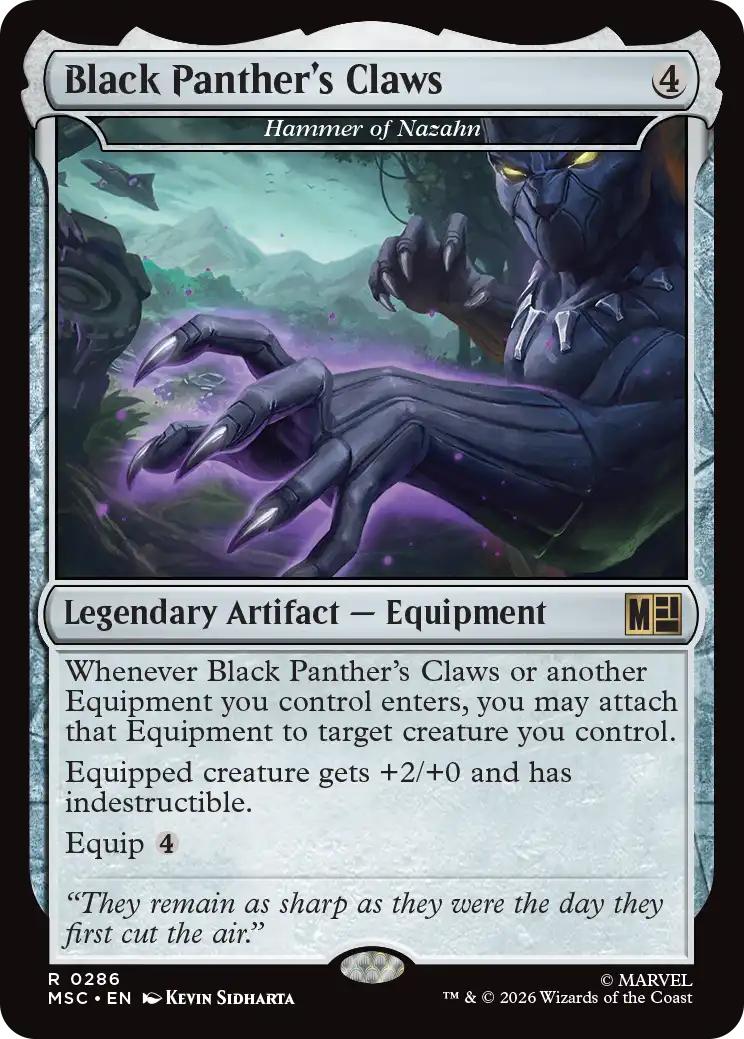 Black Panther's Claws - Hammer of Nazahn [286] [Marvel Super Heroes: Commander] [Non-Foil]