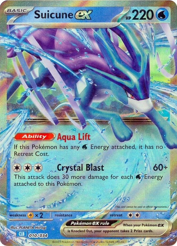 Suicune ex - 010/034 - Promo - CLB [tcgc-CLB010] [Ultra]