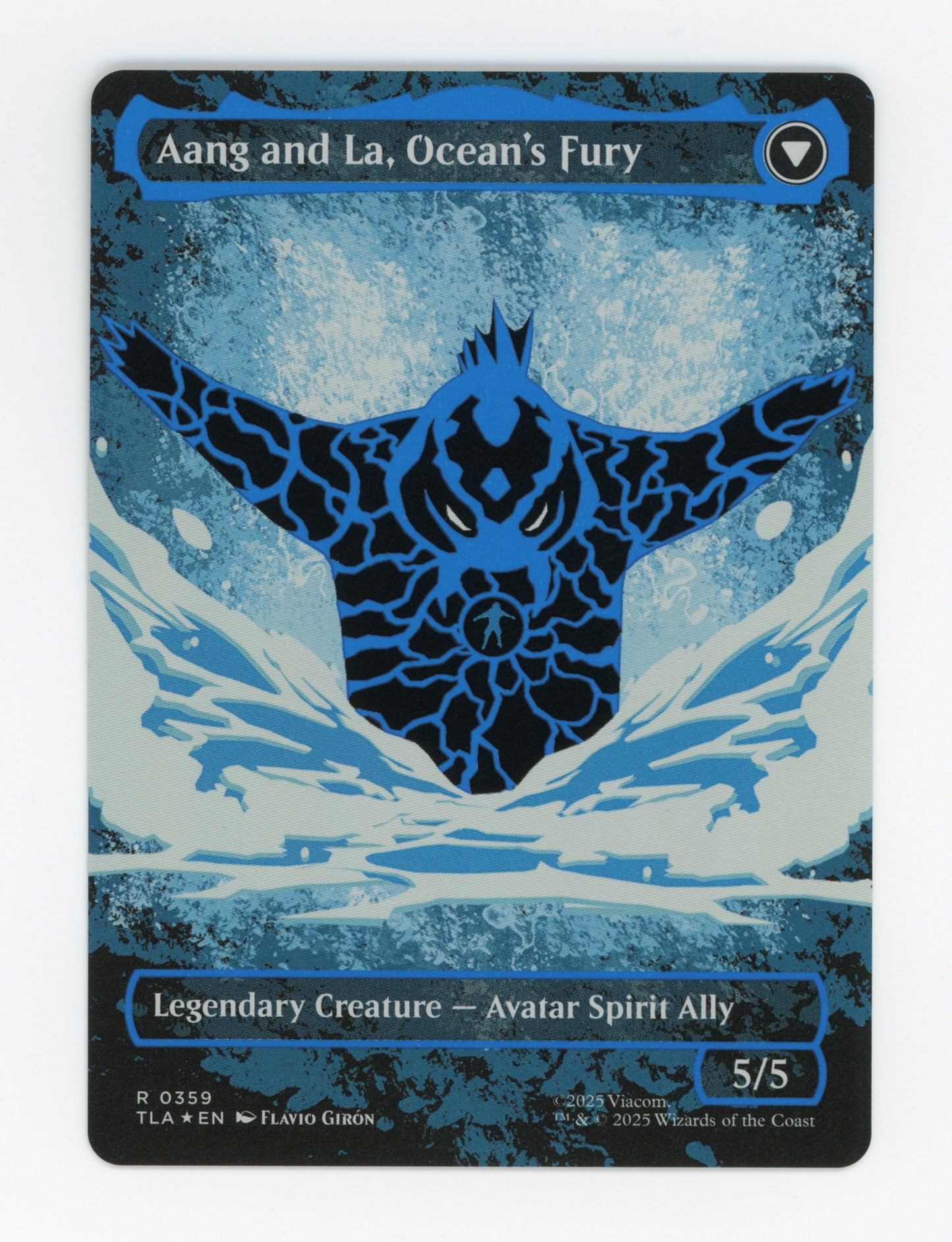 Aang, Swift Savior // Aang and La, Ocean's Fury — Borderless|Battle Pose|Neon Ink — ID 19247
