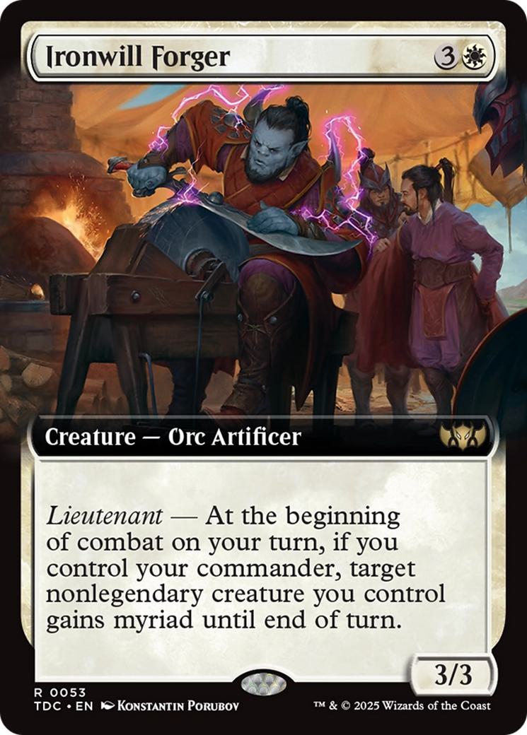 Ironwill Forger [53] [Extended Art] [Tarkir: Dragonstorm: Commander] [Non-Foil]
