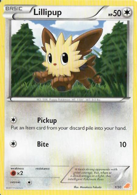 Lillipup -  1/30 - [BW Trainer Kit (Excadrill)] [Non-Holo]