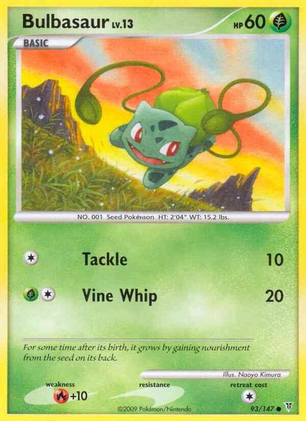 Bulbasaur - 93/147 - Common [pl3-93] [Non-Holo]