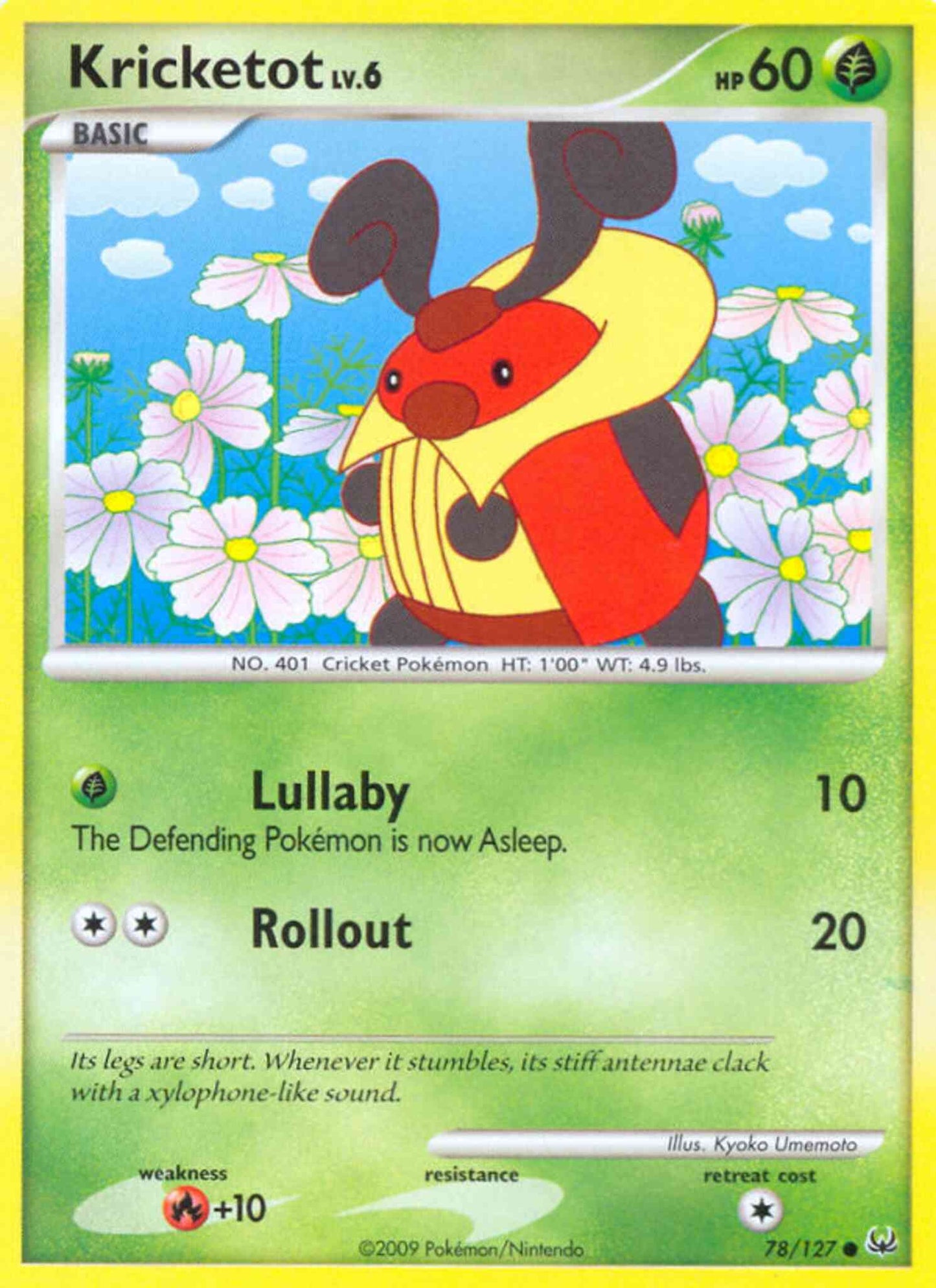 Kricketot - 78/127 - Common [pl1-78] [Non-Holo]
