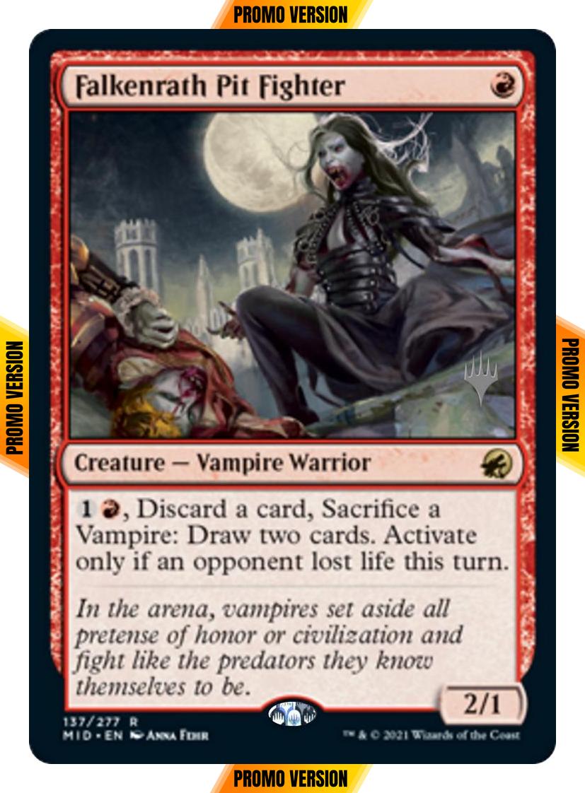 Falkenrath Pit Fighter [Promo Pack] [137p] [Innistrad: Midnight Hunt Promos] [Non-Foil]
