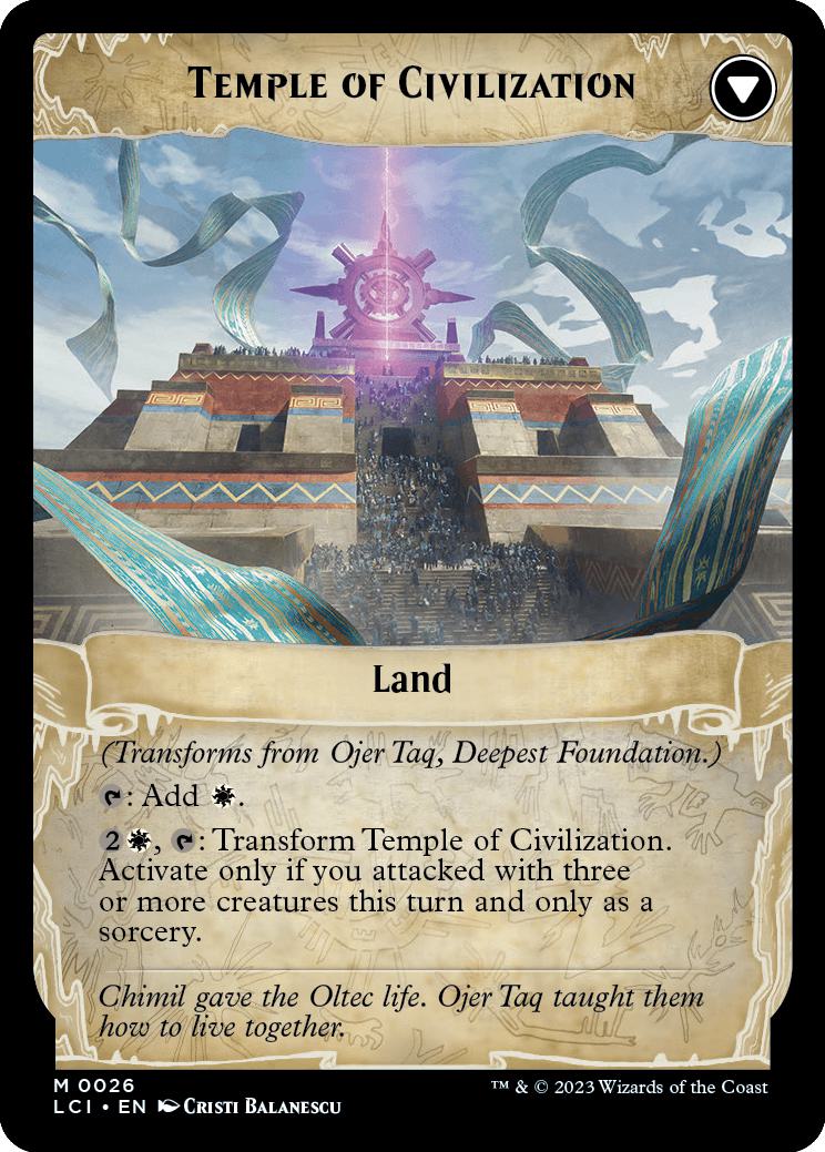 Ojer Taq, Deepest Foundation // Temple of Civilization [26] [The Lost Caverns of Ixalan] [Non-Foil]