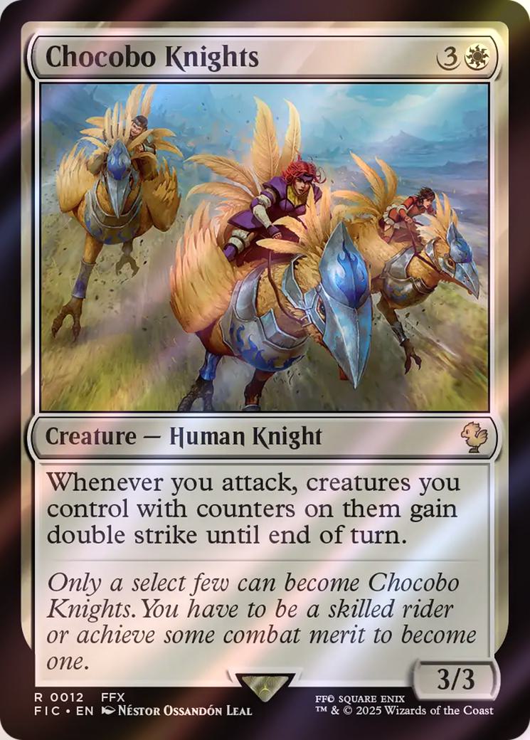 Chocobo Knights [12] [FINAL FANTASY: Commander] [Surge Foil]