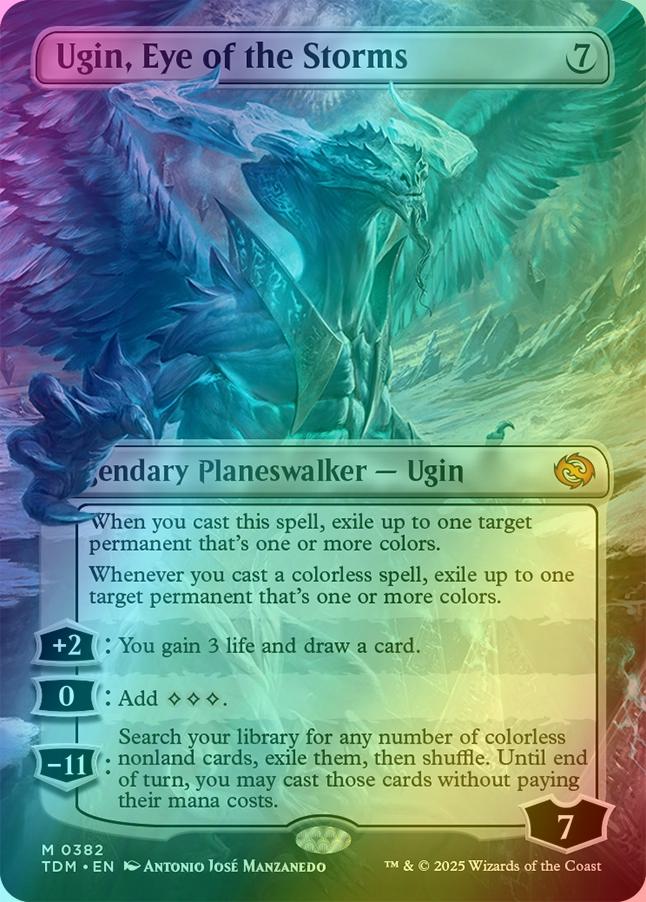 Ugin, Eye of the Storms // Ugin, Eye of the Storms [382] [Borderless] [Tarkir: Dragonstorm] [Foil]