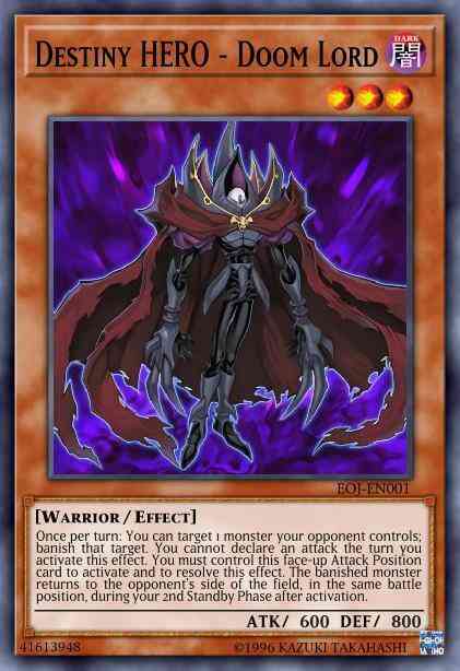Destiny HERO - Doom Lord - DR04-EN181 - Rare - Unlimited
