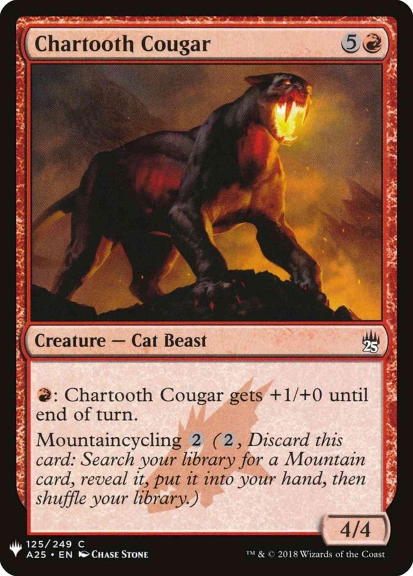 Chartooth Cougar [A25-125] [The List] [Non-Foil]