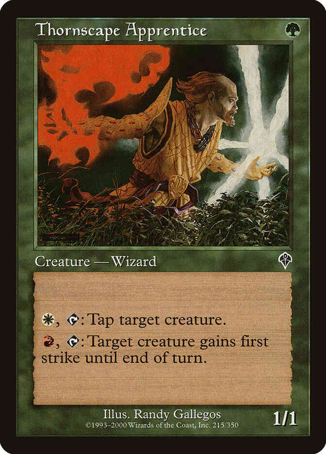 Thornscape Apprentice [215] [Invasion] [Non-Foil]