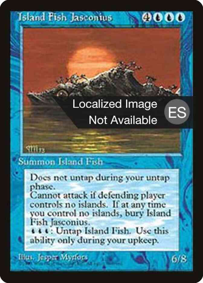 Island Fish Jasconius - Japanese [78] [Fourth Edition Black Border: Japanese] [Non-Foil]