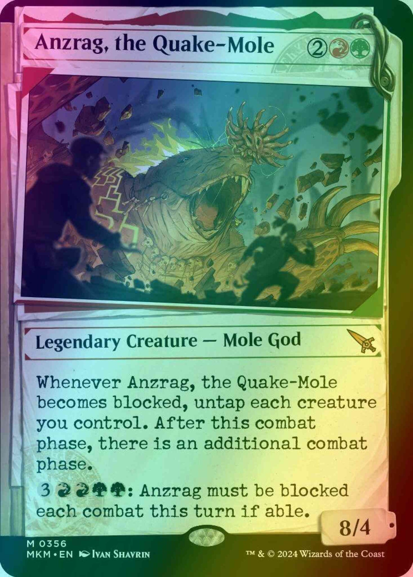 Anzrag, the Quake-Mole [356] [Dossier Showcase] [Murders at Karlov Manor] [Foil]