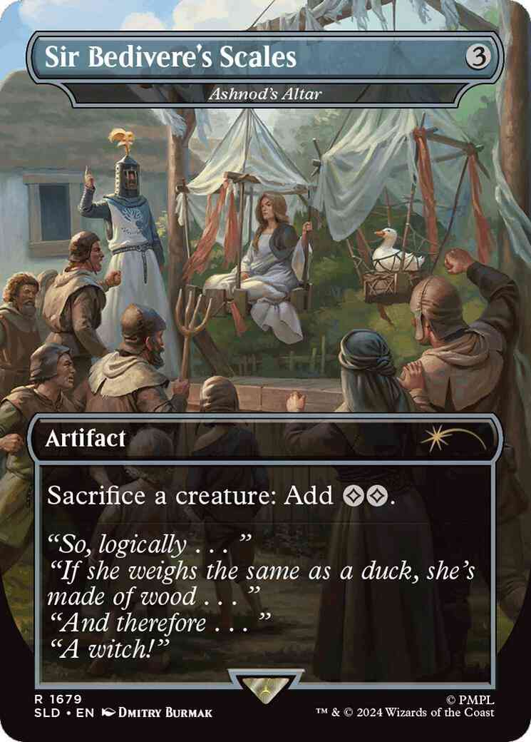 Sir Bedivere's Scales - Ashnod's Altar [1679] [Borderless] [Monty Python: Vol. 2] [Secret Lair Drop] [Foil]