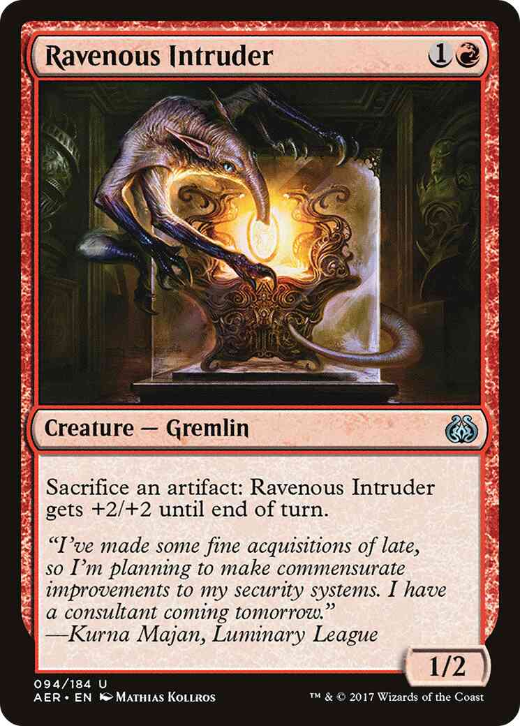 Ravenous Intruder [94] [Aether Revolt] [Non-Foil]