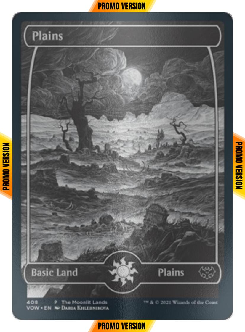Plains [2021] [408] [Moonlit Lands] [Innistrad: Crimson Vow] [Etched Foil]