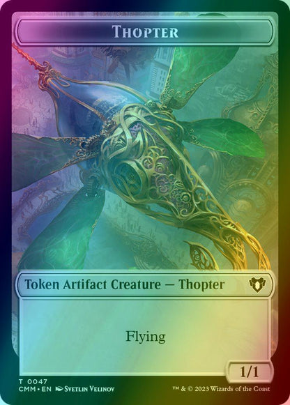 Myr Token (43) // Thopter Token (47) [Commander Masters: Tokens] [Foil]