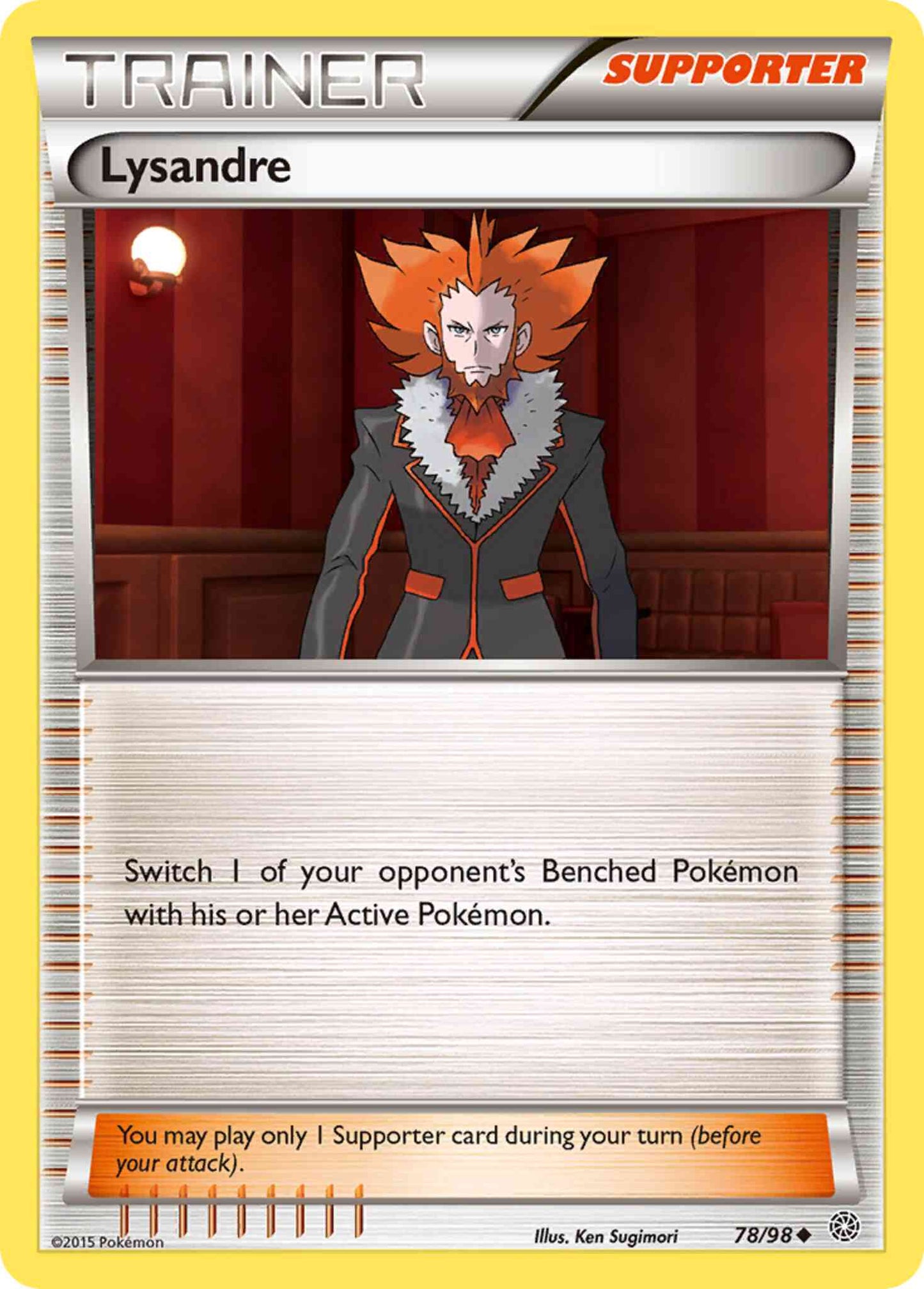 Lysandre - 78/98 - Uncommon [xy7-78] [Non-Holo]