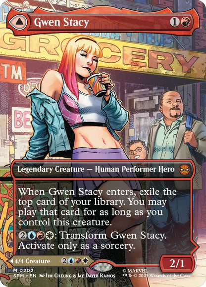 Gwen Stacy // Ghost-Spider [202] [Borderless] [Scene] [Marvel's Spider-Man] [Non-Foil]