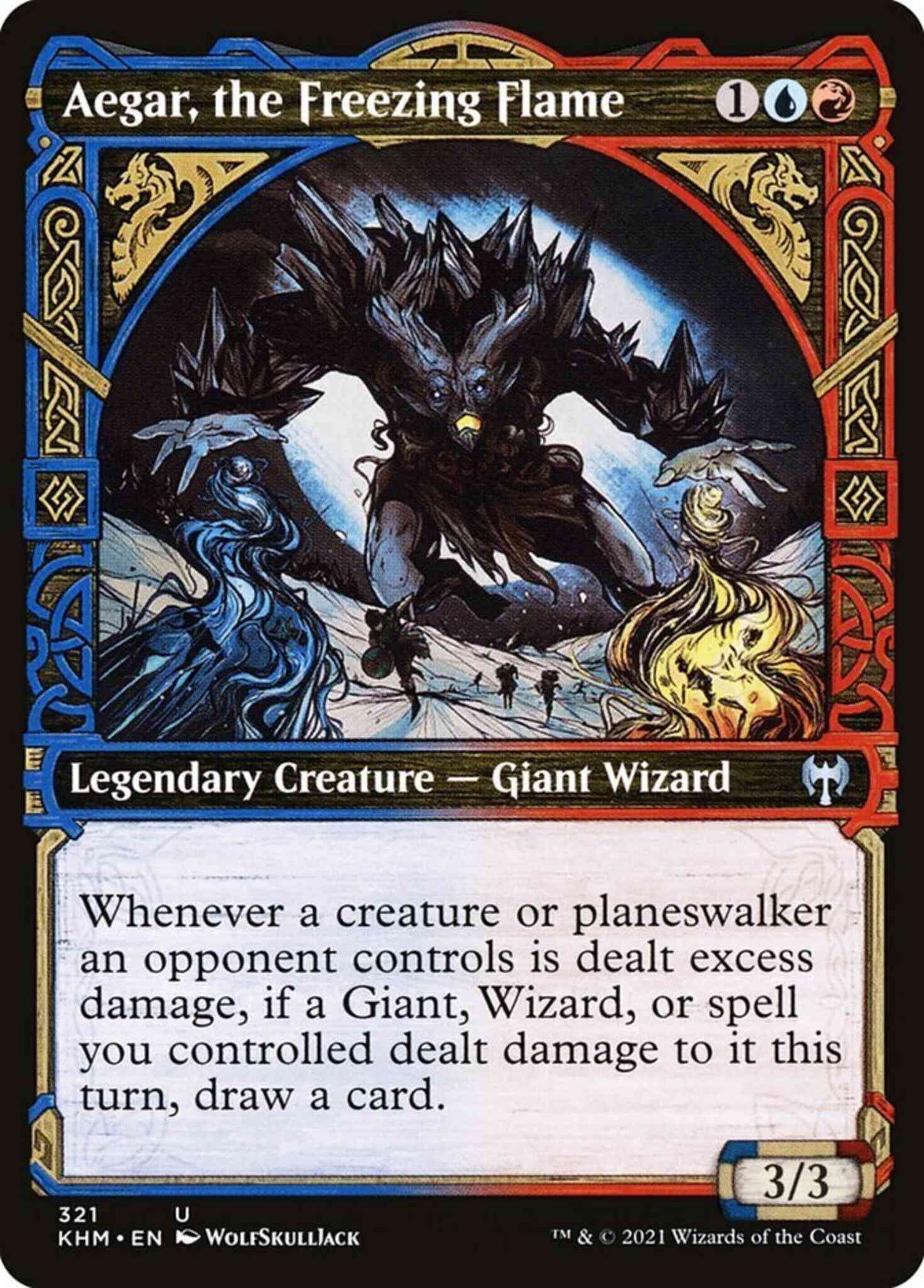 Aegar, the Freezing Flame [321] [Showcase] [Kaldheim] [Non-Foil]