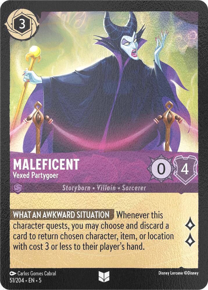 Maleficent - Vexed Partygoer - 51/204 [Shimmering Skies] [Cold Foil]