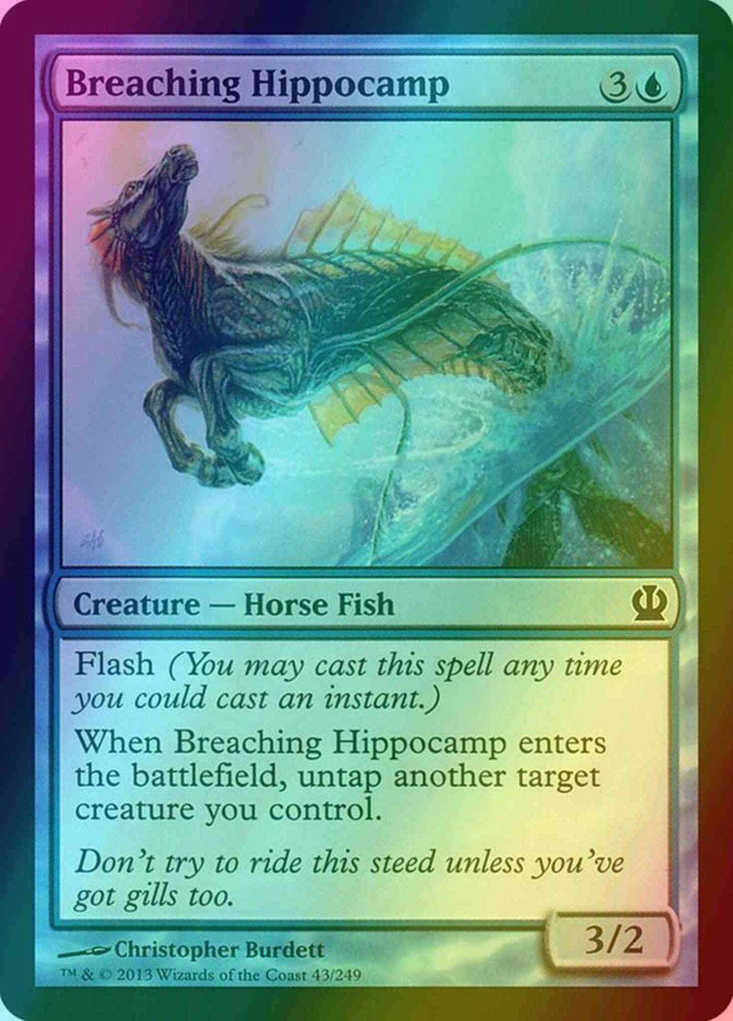 Breaching Hippocamp [43] [Theros] [Foil]