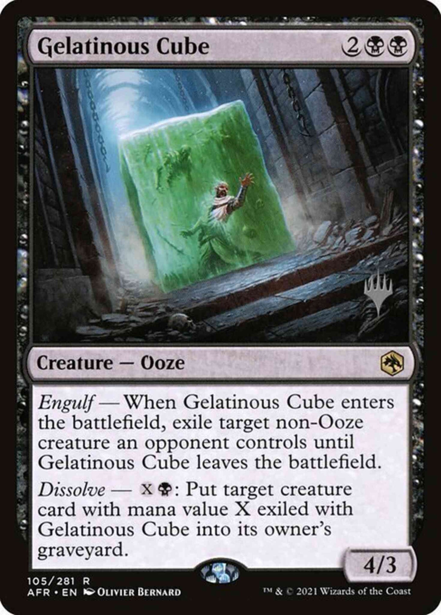 Gelatinous Cube [Promo Pack] [105p] [Adventures in the Forgotten Realms Promos] [Non-Foil]