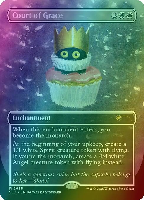 Court of Grace [2685] [Borderless] [Purr Majesty] [Secret Lair Drop] [Foil]