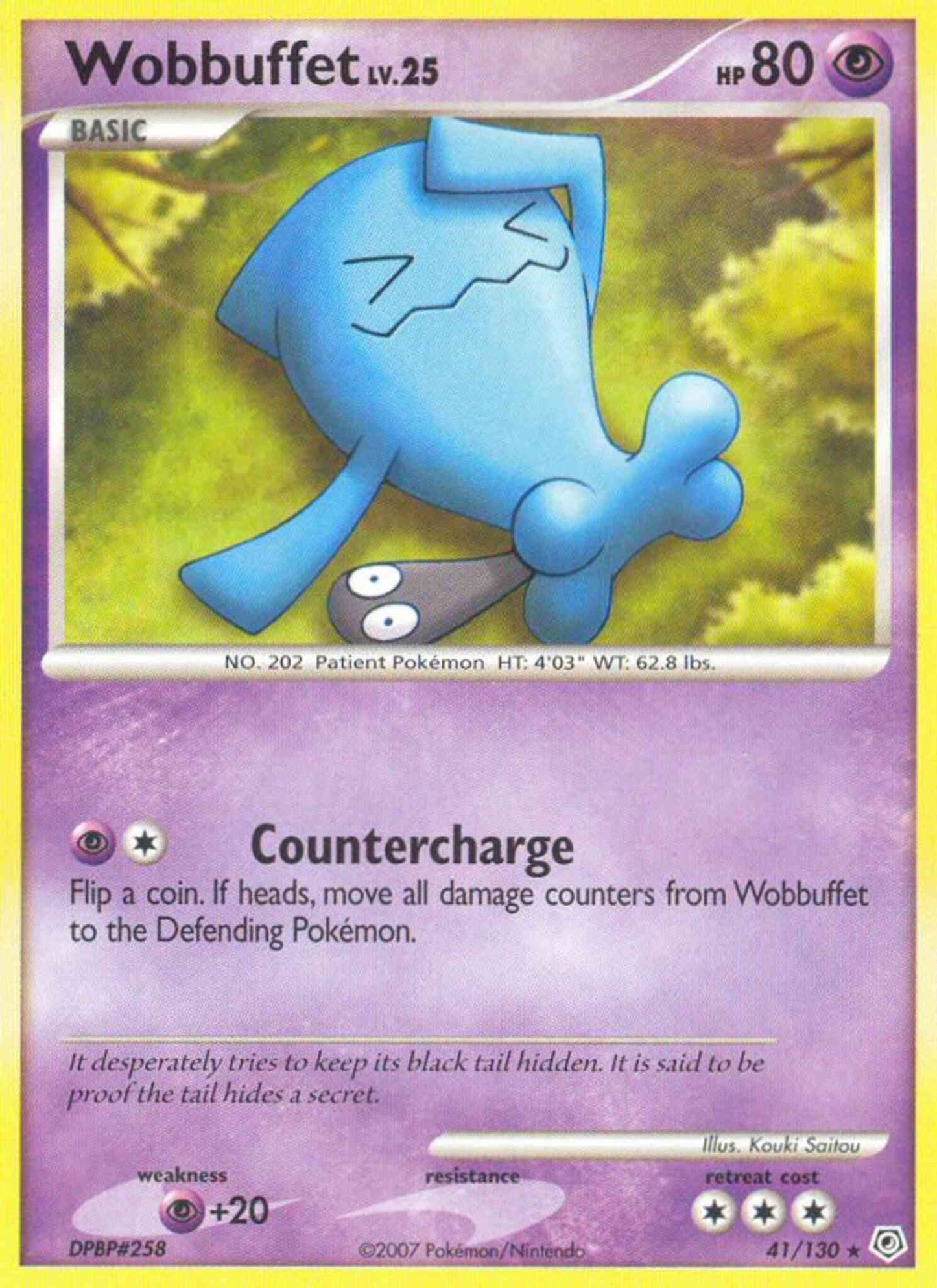 Wobbuffet - 41/130 - Rare [dp1-41] [Reverse Holo]