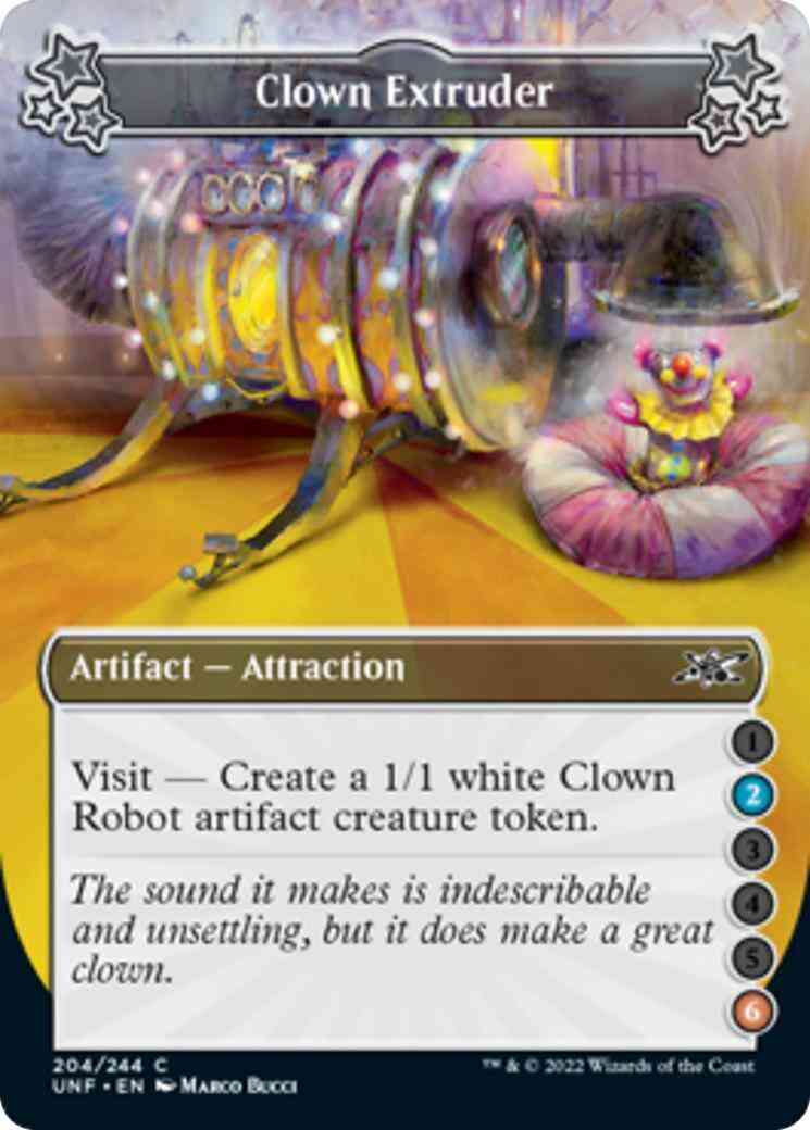 Clown Extruder (2/6) [204a] [Borderless] [Unfinity] [Non-Foil]