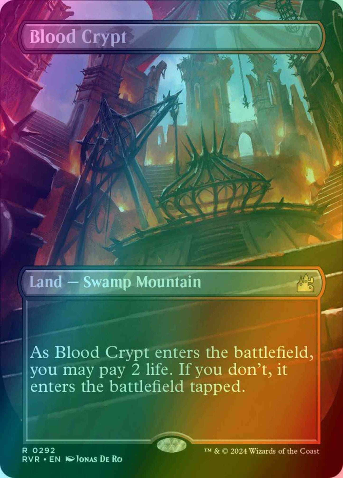 Blood Crypt [292] [Borderless] [Ravnica Remastered] [Foil]