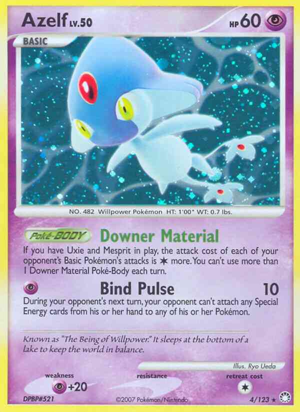 Azelf - 4/123 - Rare Holo [dp2-4] [Holo]