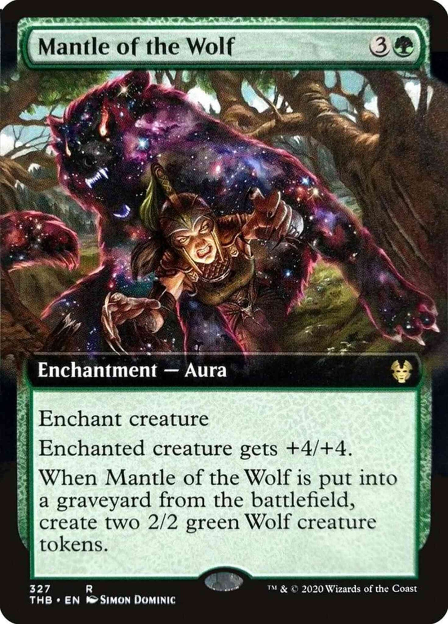 Mantle of the Wolf [327] [Extended Art] [Theros Beyond Death] [Non-Foil]