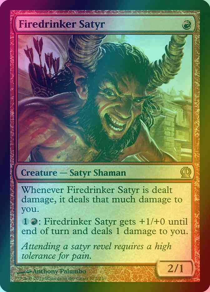 Firedrinker Satyr [122] [Theros] [Foil]