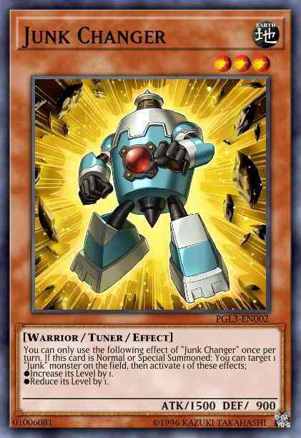 Junk Changer - PGL3-EN002 - Gold Secret Rare - 1st Edition