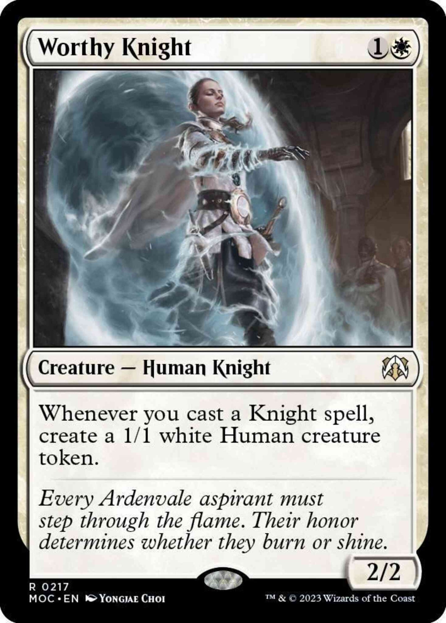 Worthy Knight [217] [March of the Machine: Commander] [Non-Foil]