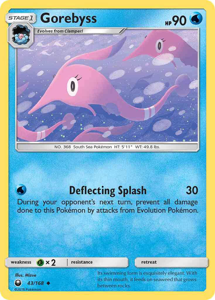 Gorebyss - 43/168 - Uncommon [sm7-43] [Reverse Holo]