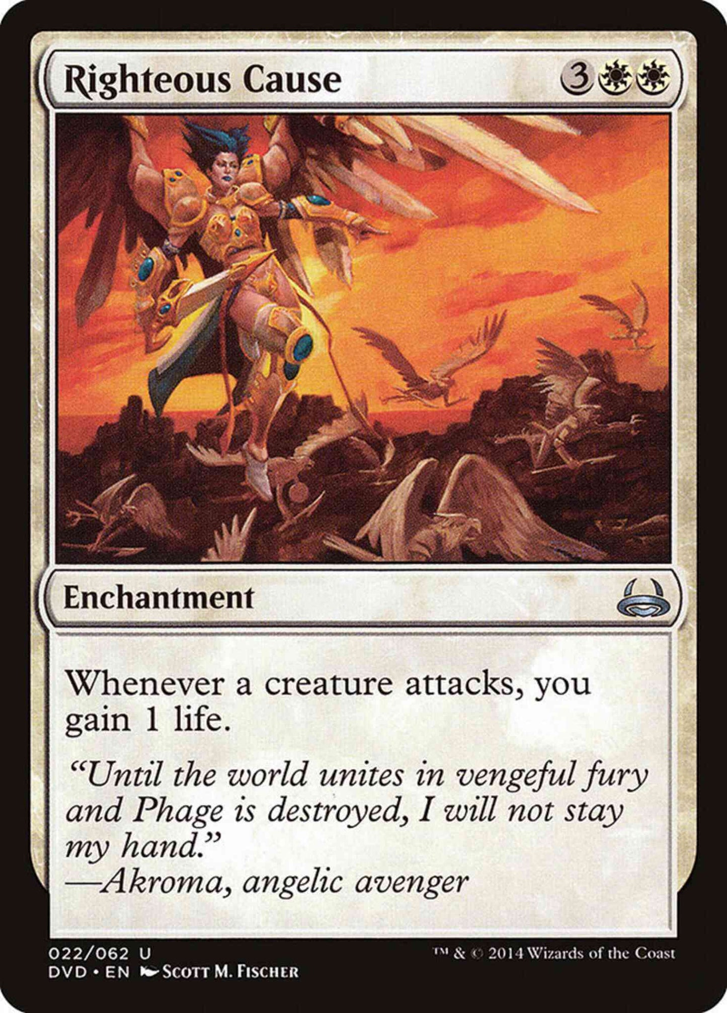 Righteous Cause [22] [Duel Decks Anthology: Divine vs. Demonic] [Non-Foil]