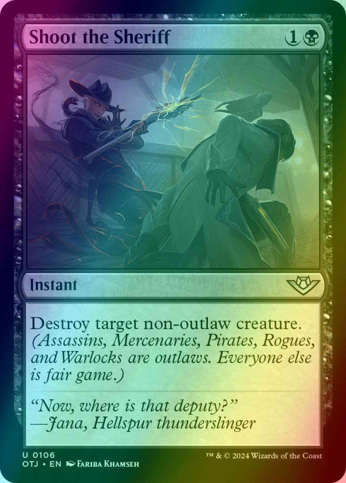 Shoot the Sheriff [106] [Outlaws of Thunder Junction] [Foil]