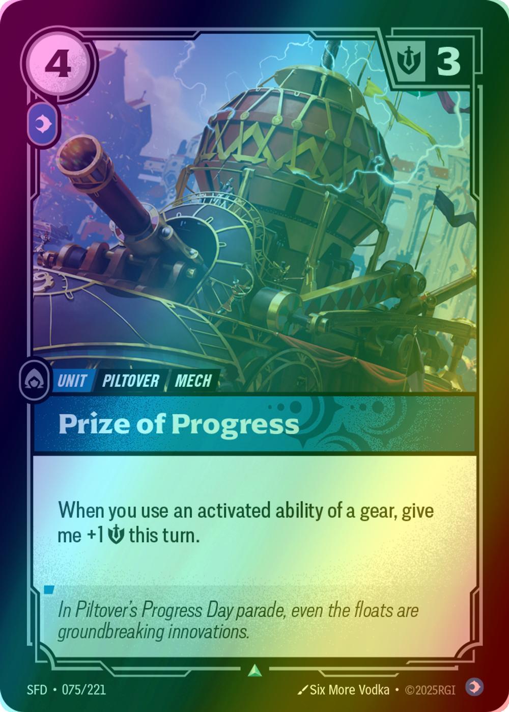 Prize of Progress - 075/221 [Spiritforged] [Foil]