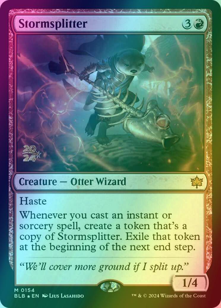 Stormsplitter [154s] [Prerelease] [Bloomburrow: Promos] [Foil]