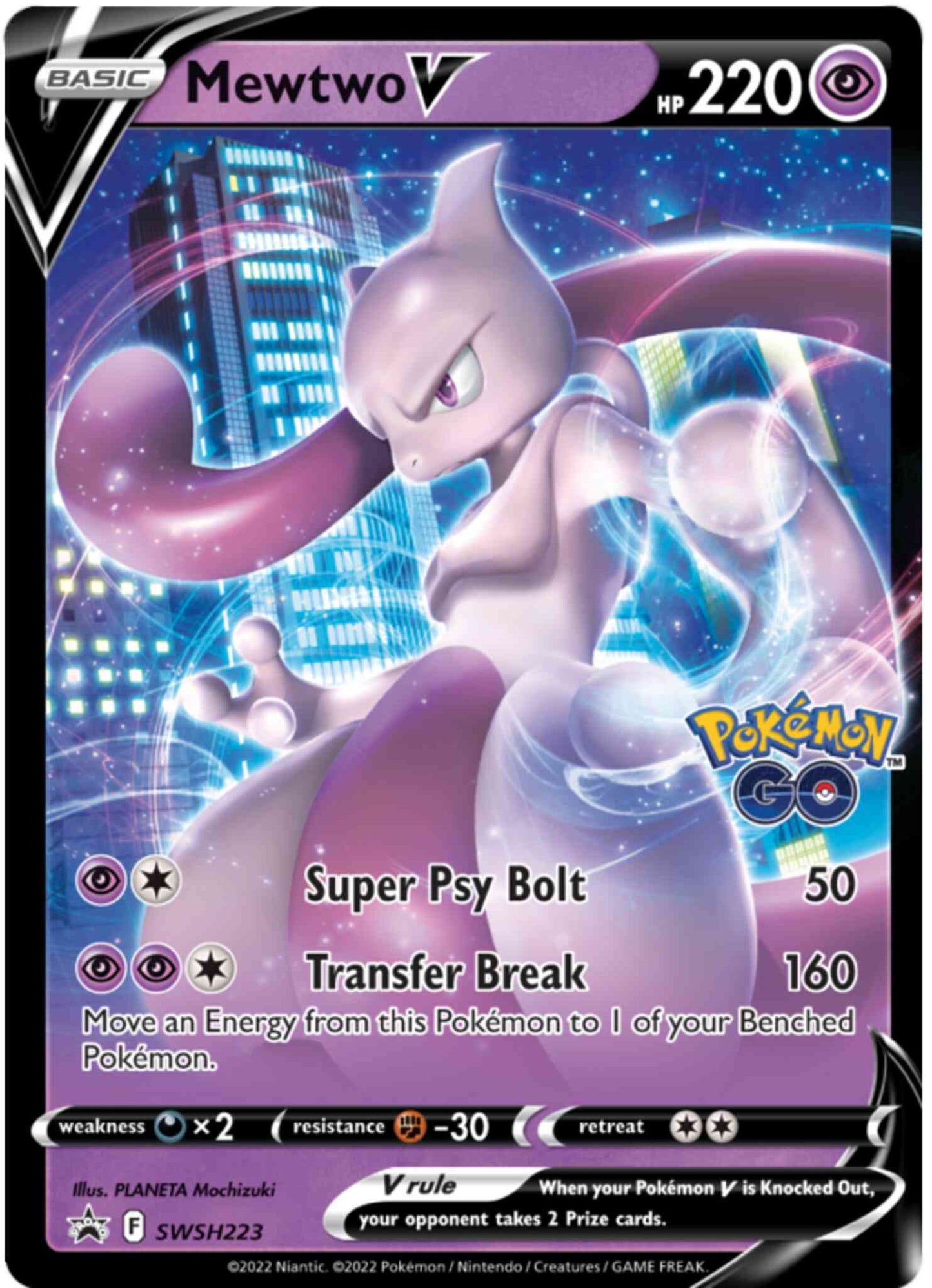 Mewtwo V - SWSH223 - Promo [swshp-SWSH223] [Ultra]