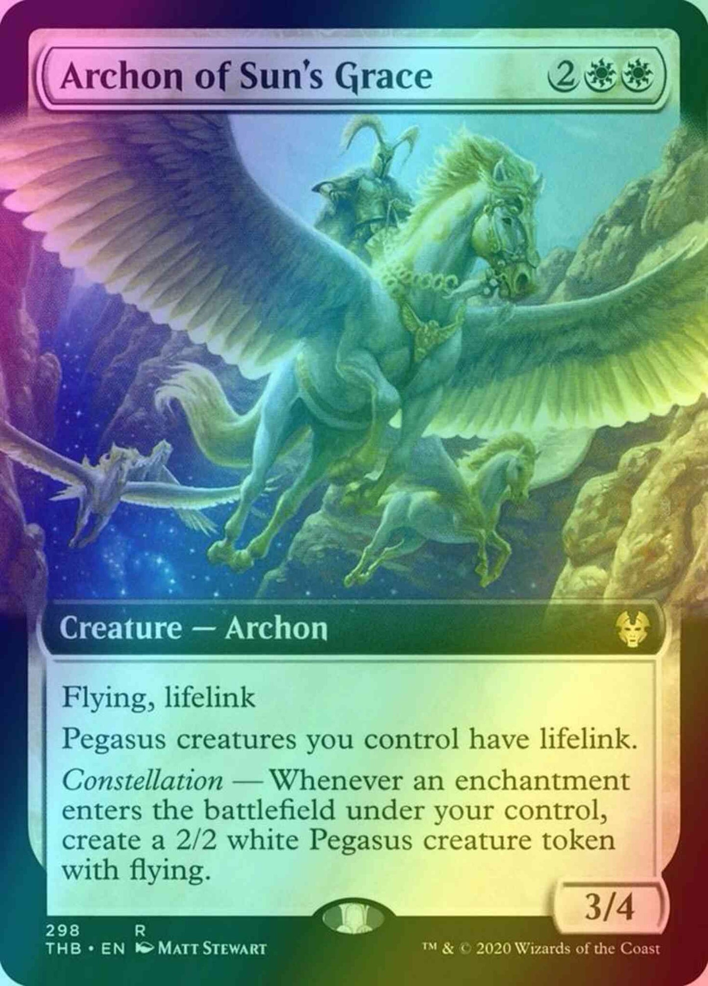 Archon of Sun's Grace [298] [Extended Art] [Theros Beyond Death] [Foil]