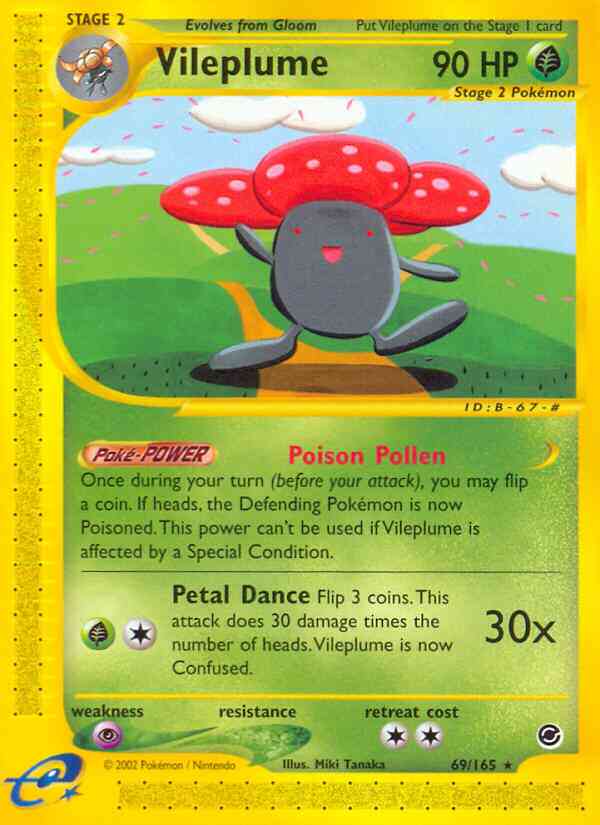 Vileplume - 69/165 - Rare [ecard1-69] [Non-Holo]