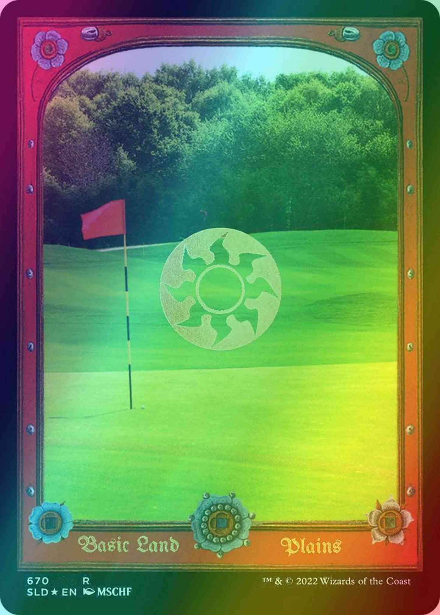 Plains // Battlefield Forge - Unpeeled Sticker [0670] [Full Art] [MSCHF] [Secret Lair Drop] [Foil]